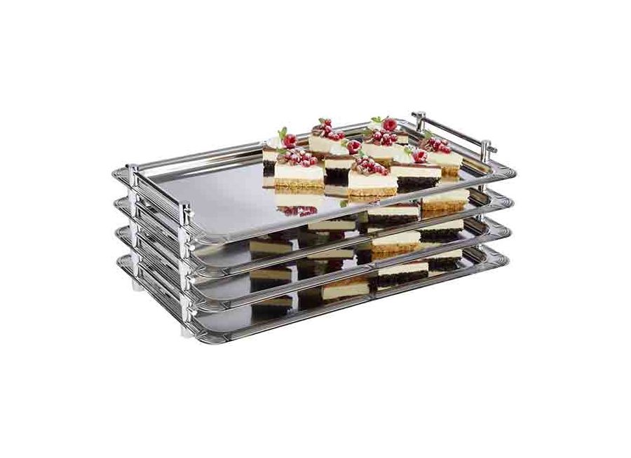 13671 GN 1/1 Stapel-Tablett L:53cm B:32,5cm NutzHöhe 4cm CNS