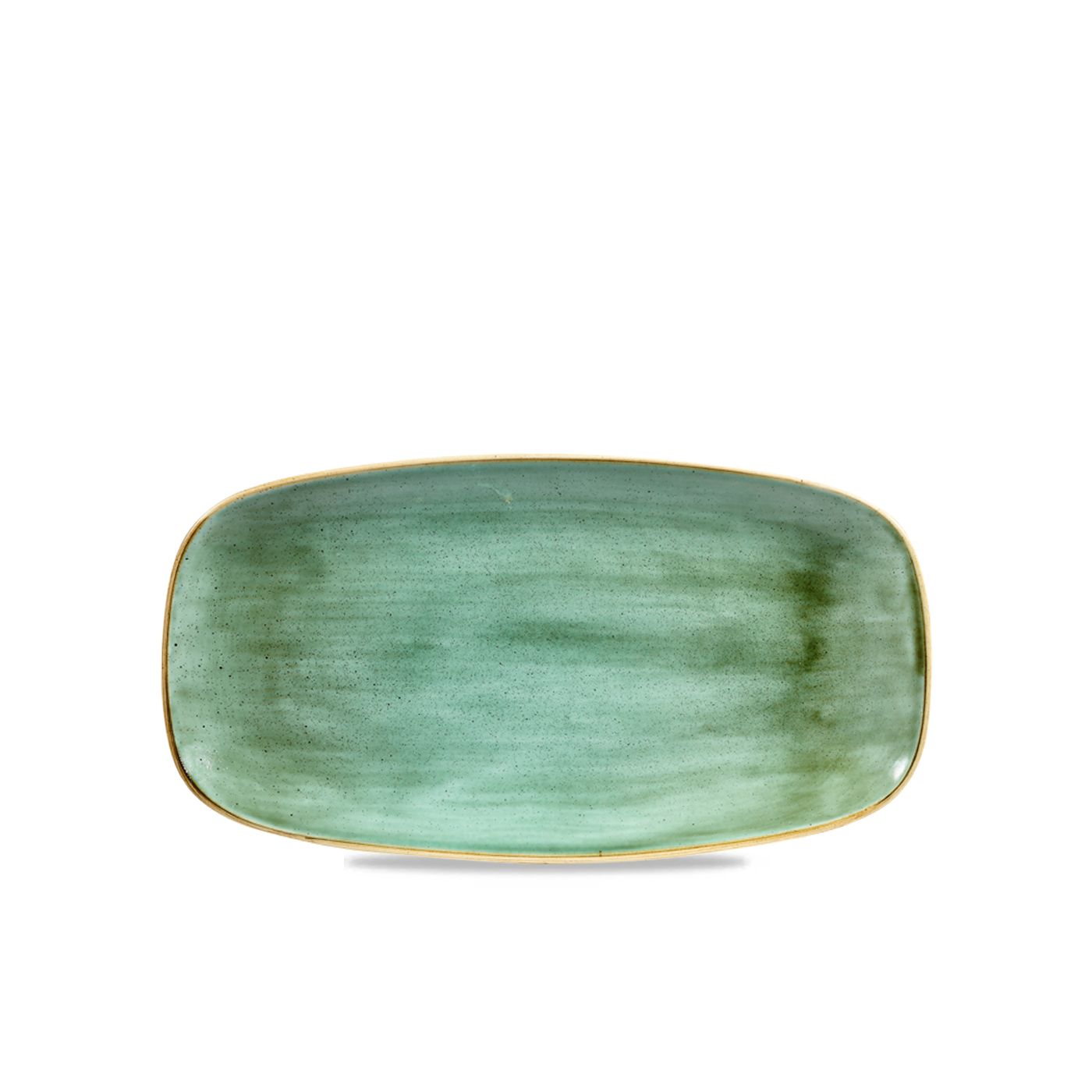 137149 Platte eckig 35,5x18,9cm STONECAST samphire green
