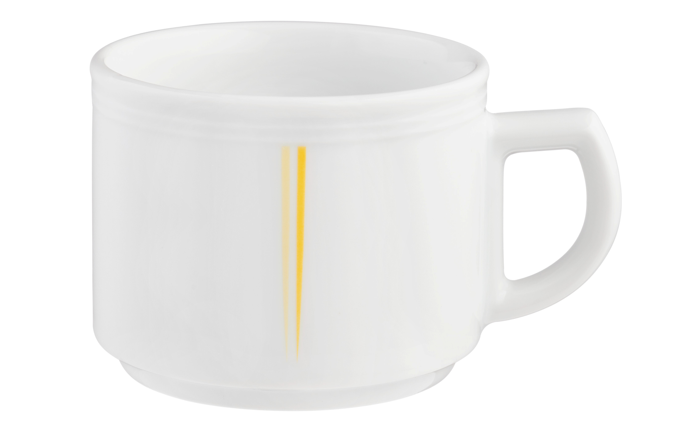 Kaffeetasse rund mit Relief 1 0,18l VITALIS gelbe lanzen Kaffeetasse rund mit Relief 1 0,18l VITALIS gelbe lanzen