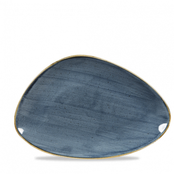 Platte dreieckig 30,4x20,5cm STONECAST blueberry