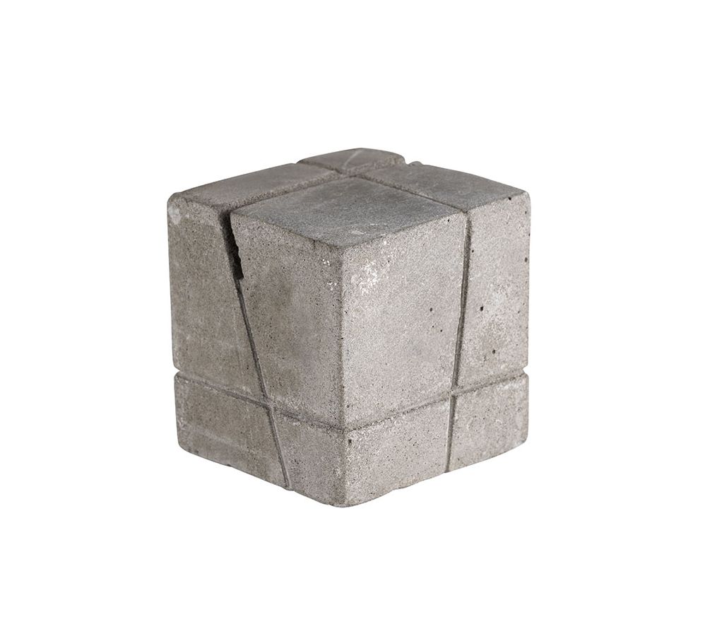 Kartenhalter aus Beton, 4er Set 3 x 3 cm, H: 3 cm