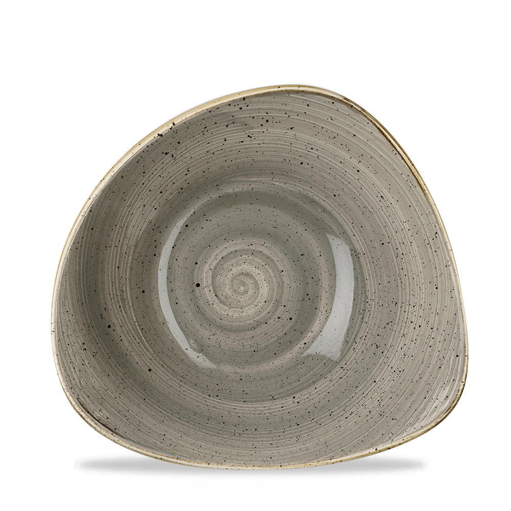 Schale dreieckig 18,5cm STONECAST peppercorn grey