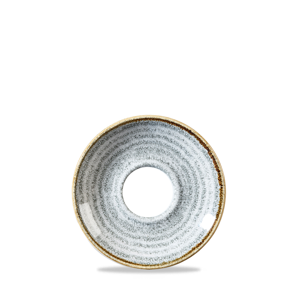 122984 Espresso Untertasse 12cm STUDIO PRINTS HOMESPUN stone grey