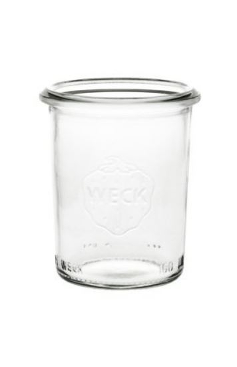 156183 48 Stück Einweckglas 160ml ohne Deckel Sturz WECK