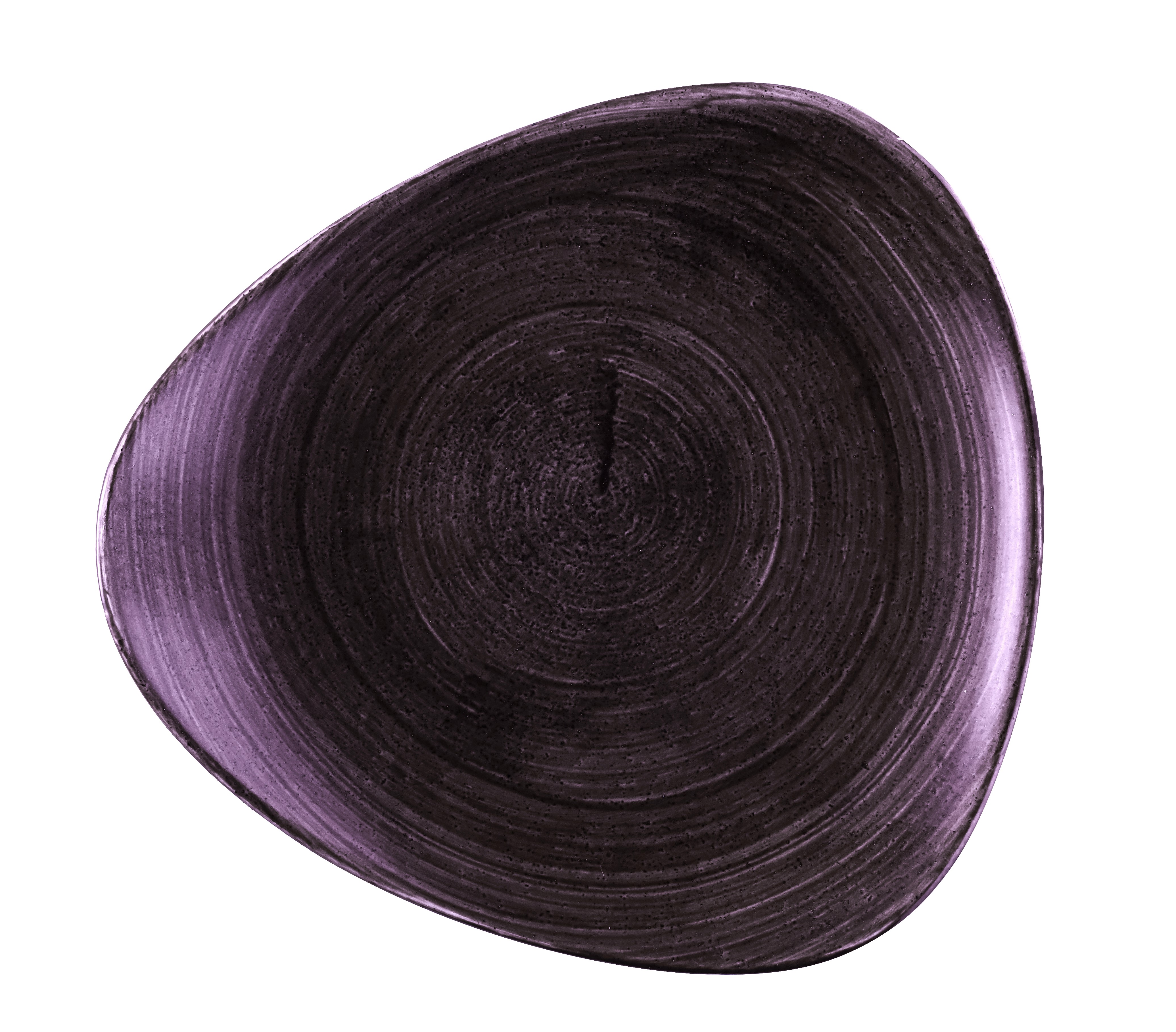 Teller flach dreieckig 26,5cm PATINA deep purple