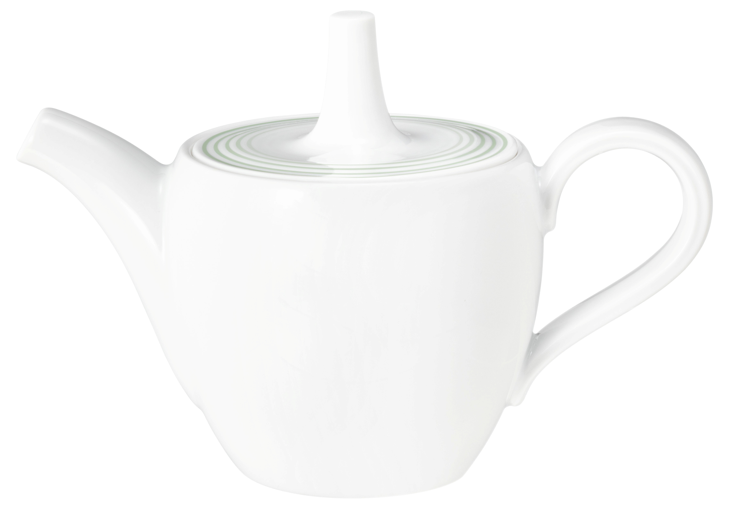 Kaffeekanne rund mit Relief 1 0,4l BLUES salbeigrün