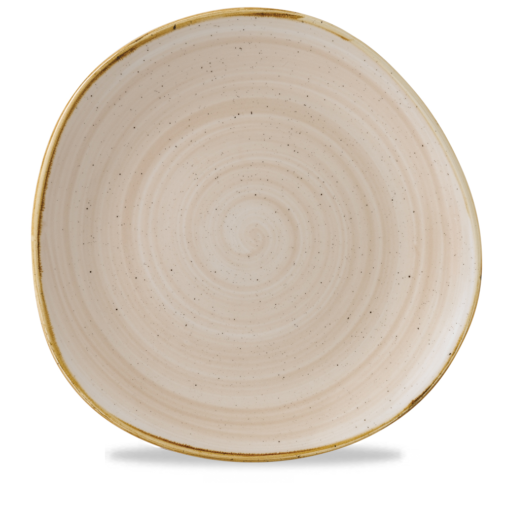 120241 Teller flach Organic 29cm STONECAST nutmeg cream