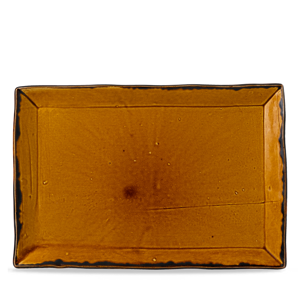 Platte 34,5x23,3cm HARVEST brown