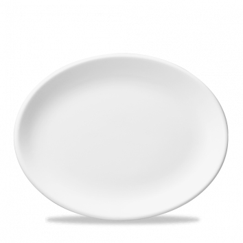 144687 Platte oval 36cm WHITE