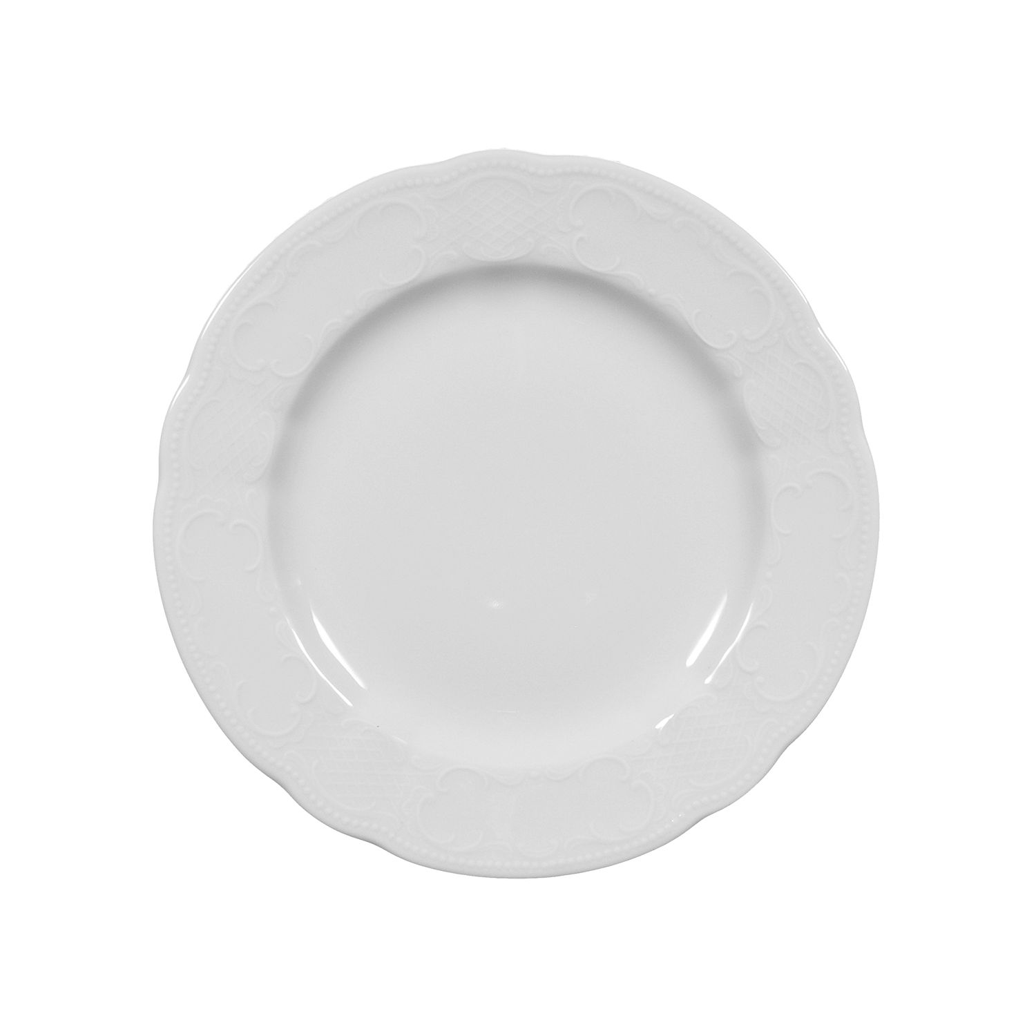 26091Jd6z6H0psoZ4T Teller flach 25cm SALZBURG weiß
