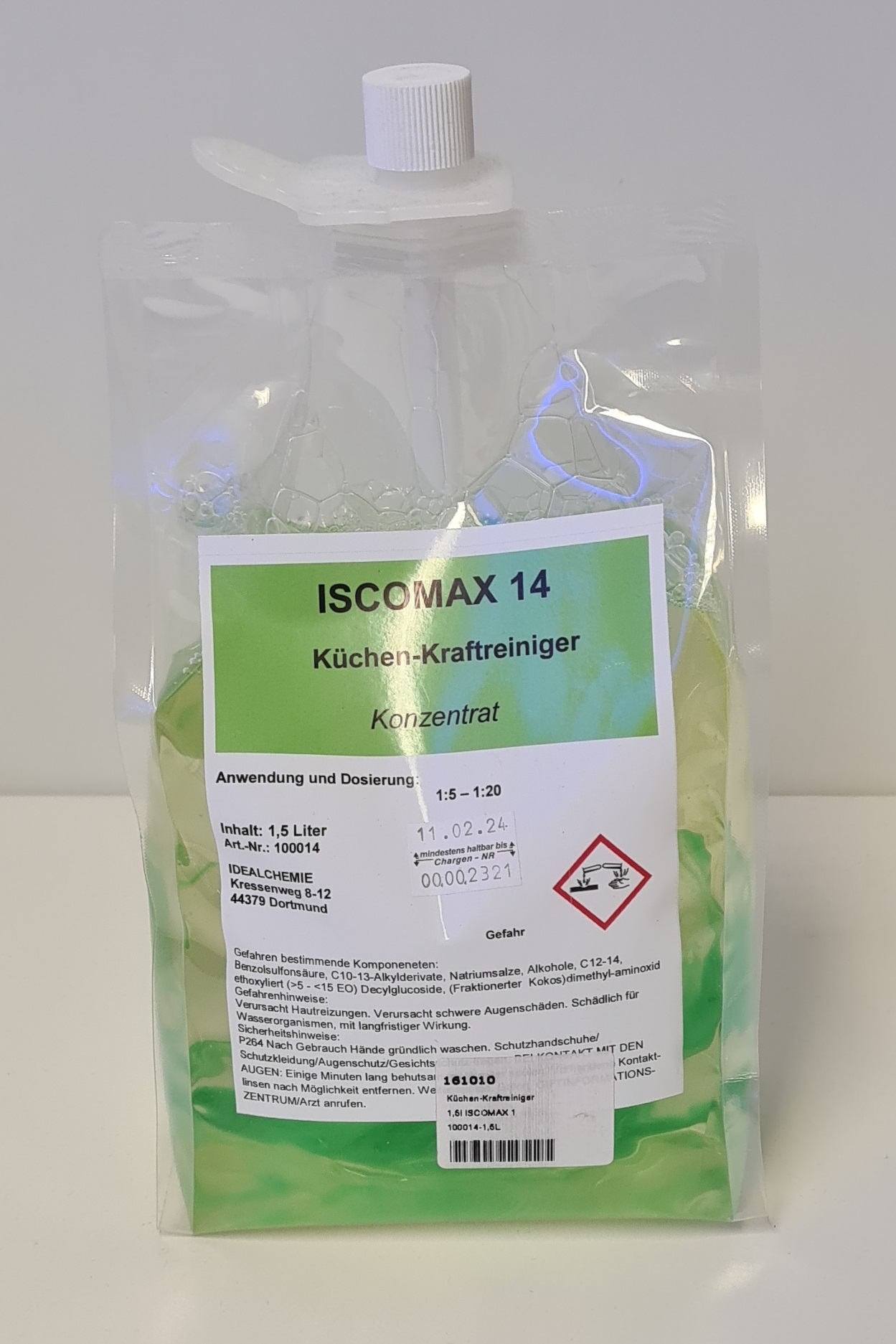 Küchen-Kraftreiniger 1,5l ISCOMAX 14 alkalisch