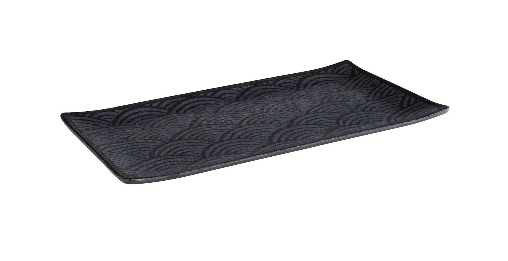 140723 GN 1/3 Tablett DARK WAVE 32,5 x 17,6 cm, H: 2 cm