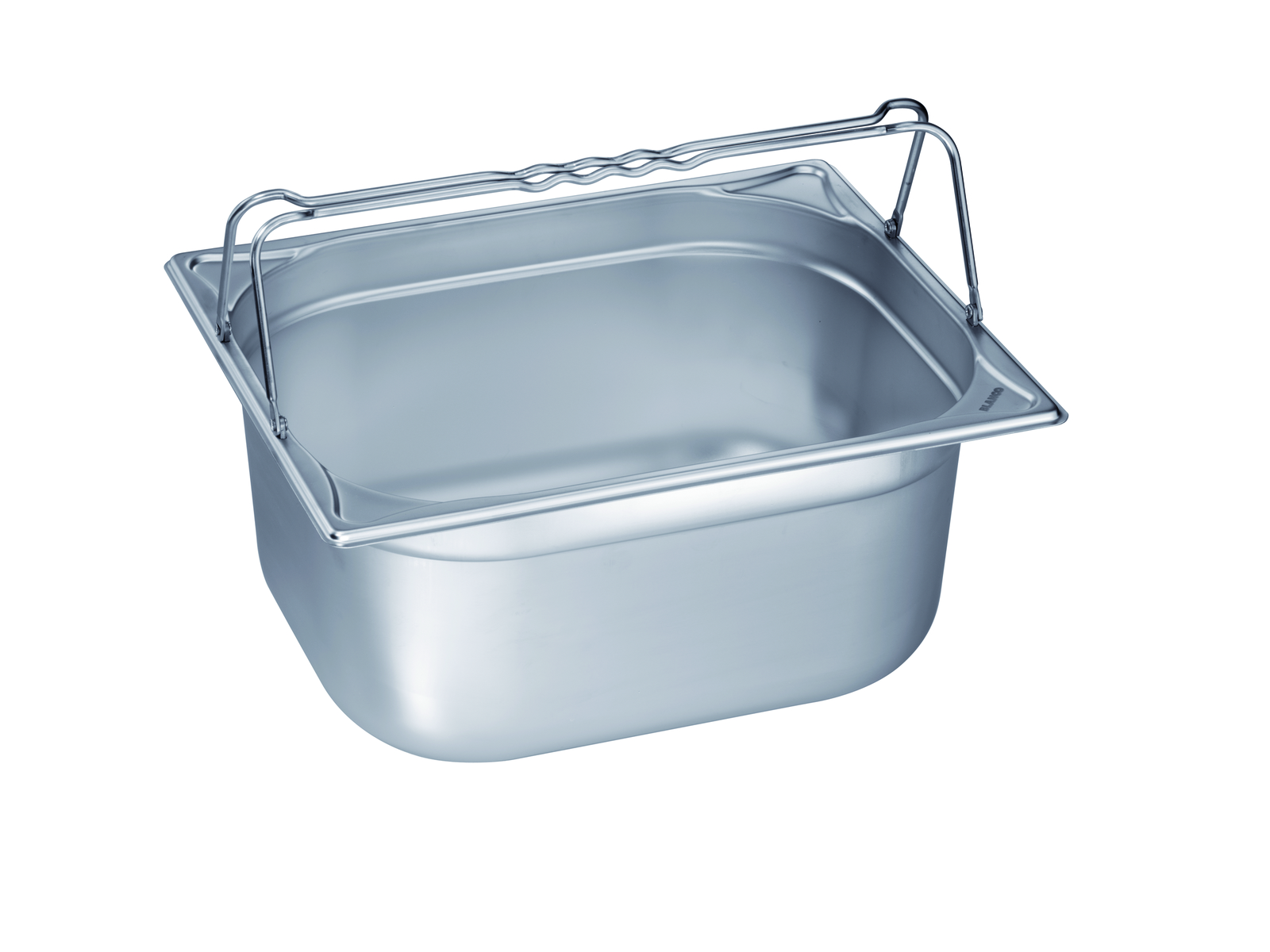 GN-Behälter 1/2-200 mit Bügelgriffen 18/10