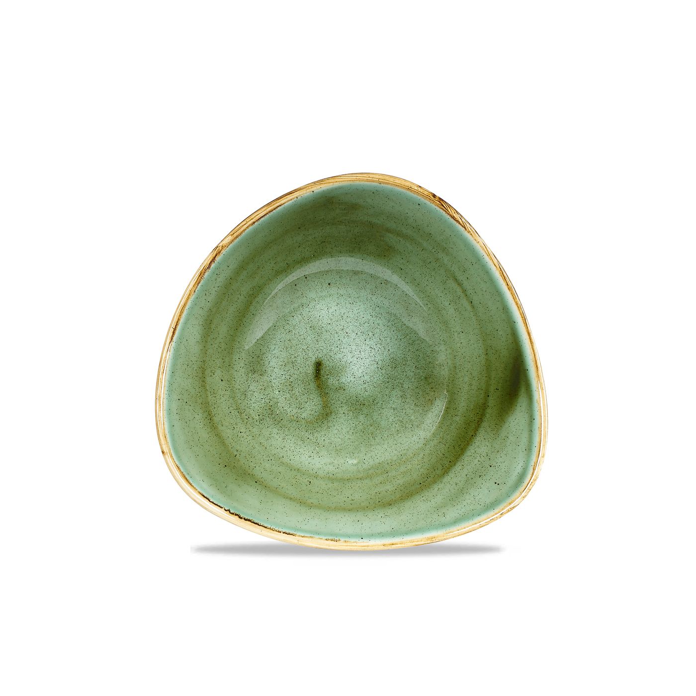 137336 Schale dreieckig 18,5cm STONECAST samphire green