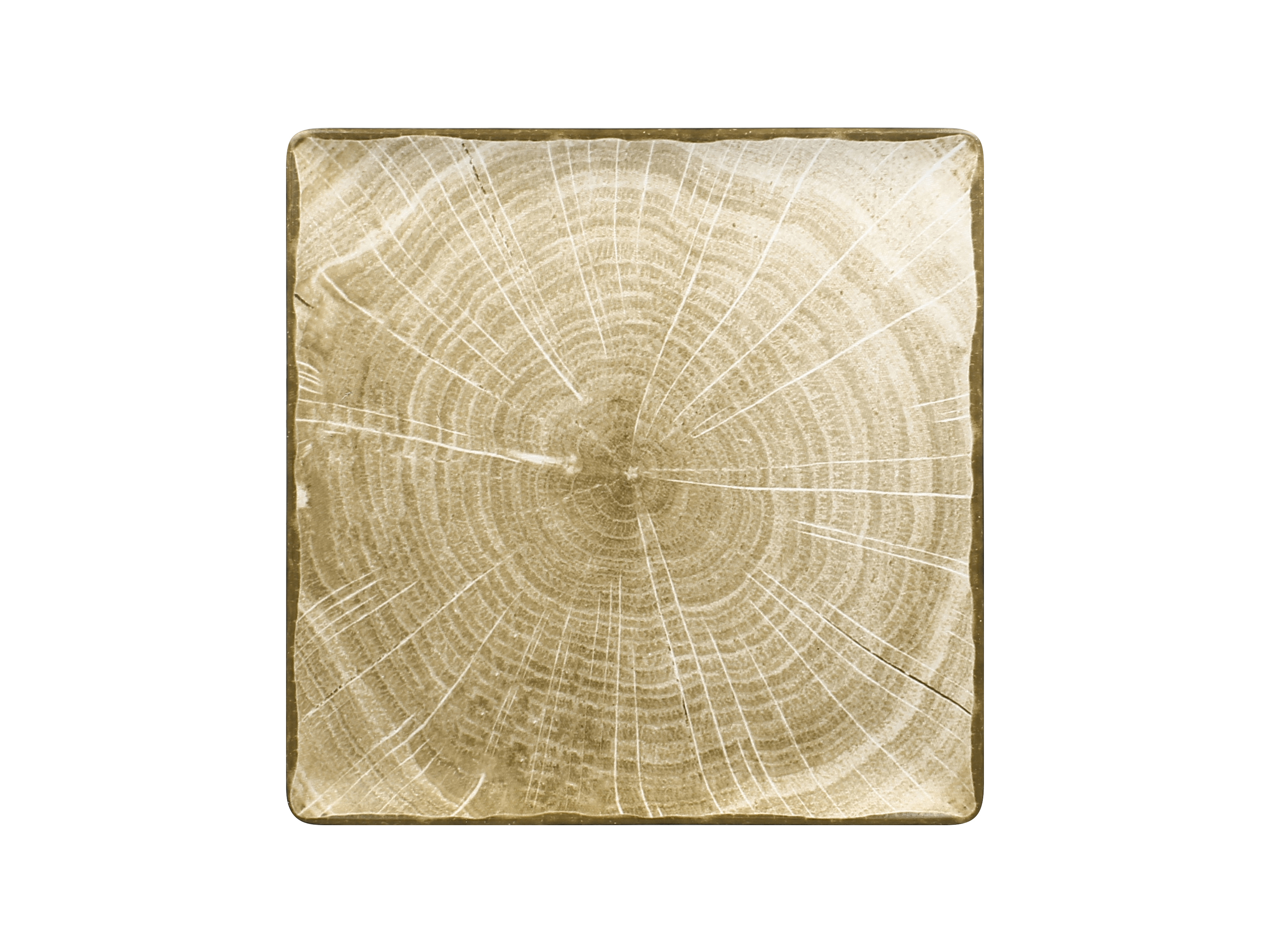 159802 Teller quadratisch 30,2cm FUSION WOODART moss-green