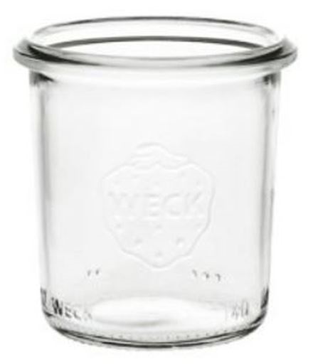 161945 12 Stück Einweckglas 140ml ohne Deckel Sturz WECK