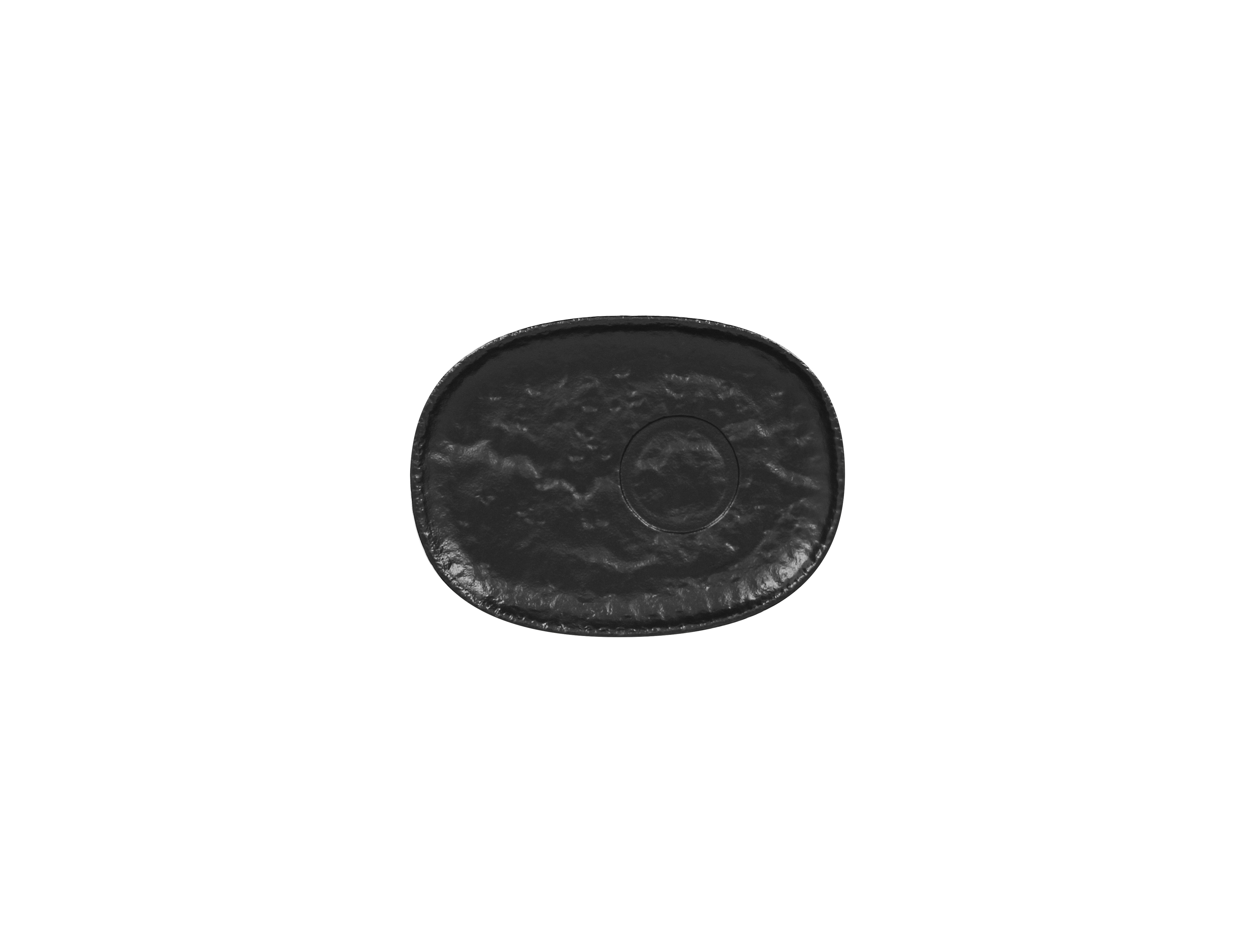 159843 Untertasse oval 19x14cm EPIC ROKS schwarz