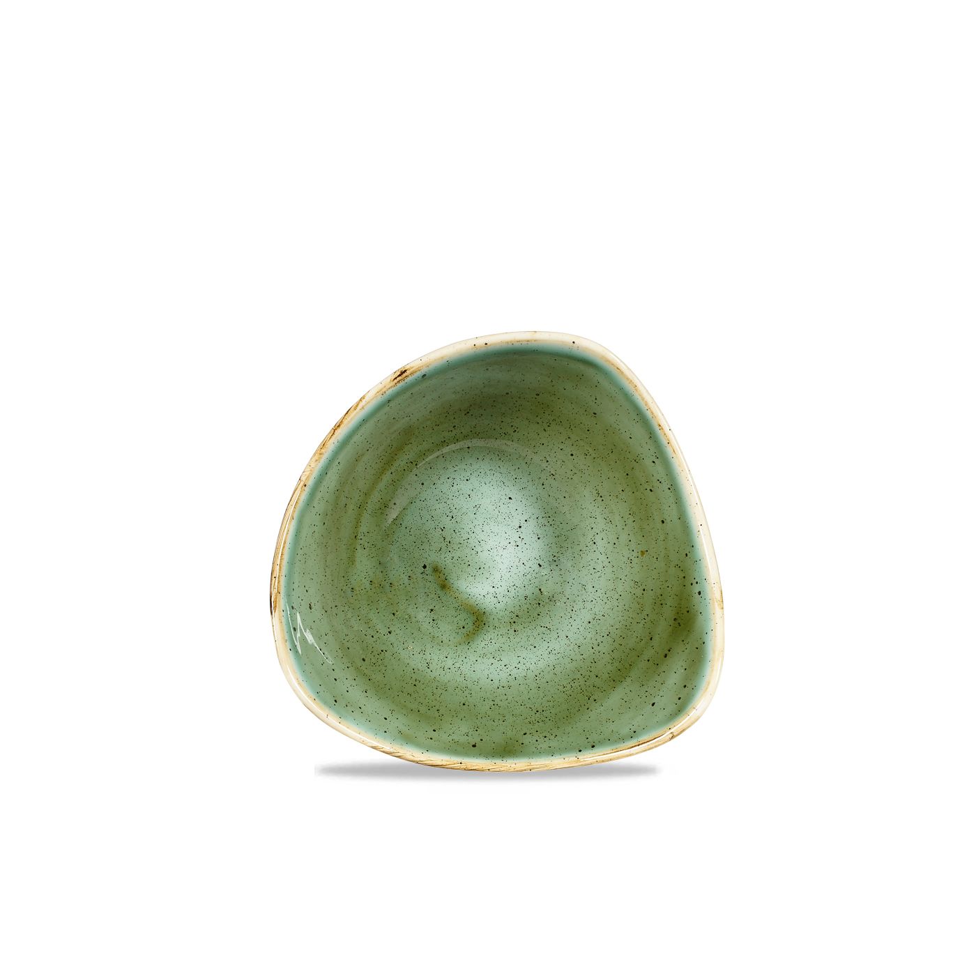 137042 Schale dreieckig 15,3cm STONECAST samphire green