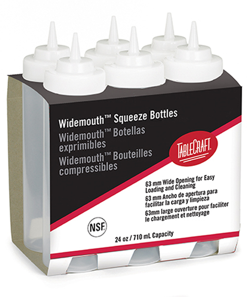 122647 6 Stück Quetschflasche weiß 475ml