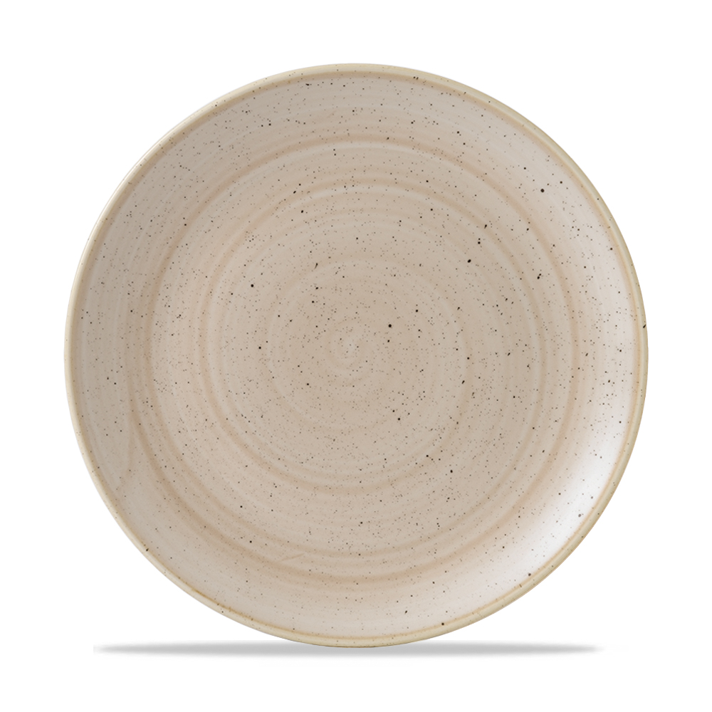 122894 Teller flach coup 26cm STONECAST nutmeg cream