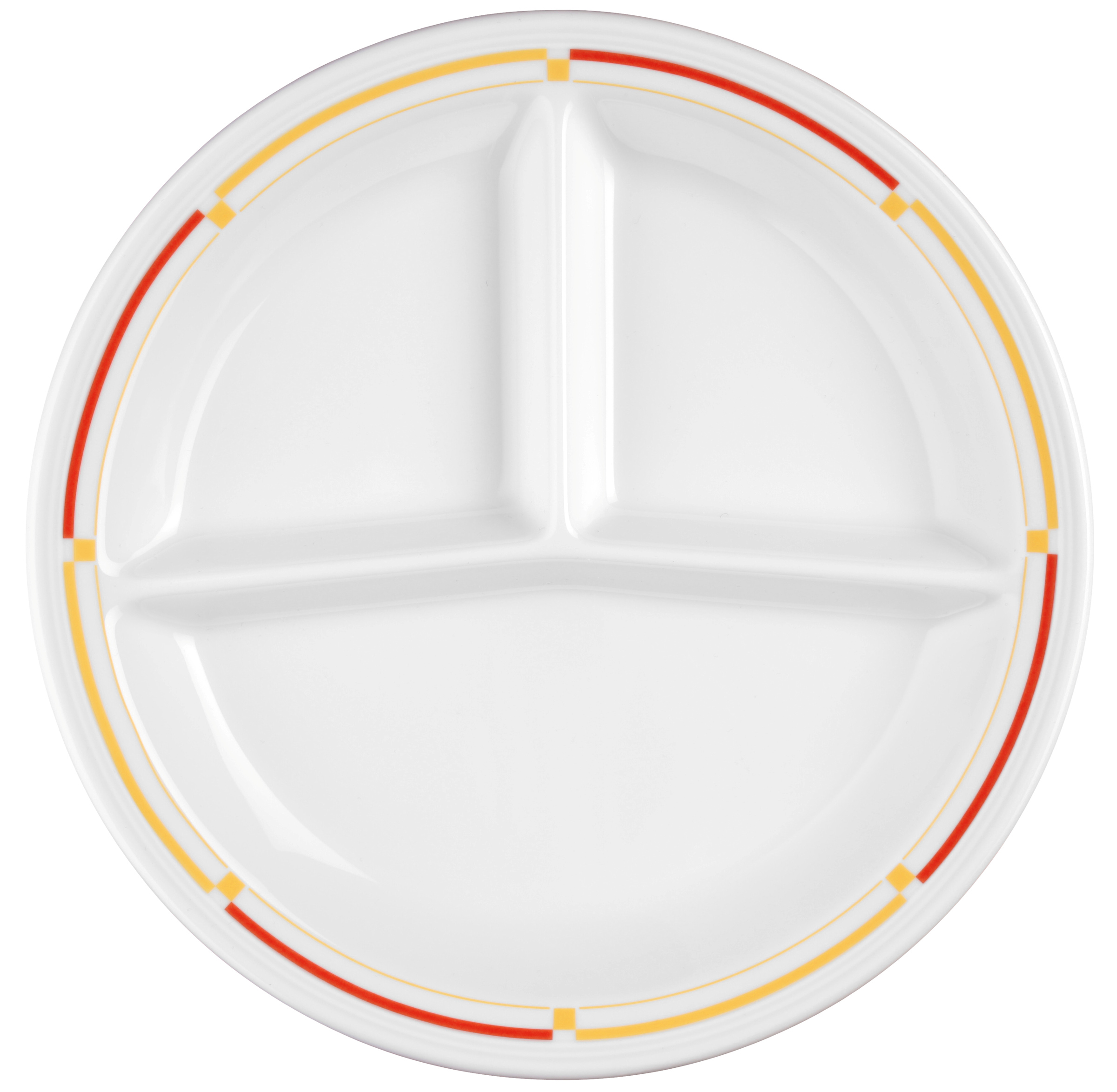 Platte rund mit Relief V219 IM rund 3 tlg. 25,5cm VITALIS dunkelgelb-rot Platte rund mit Relief V219 IM rund 3 tlg. 25,5cm VITALIS dunkelgelb-rot