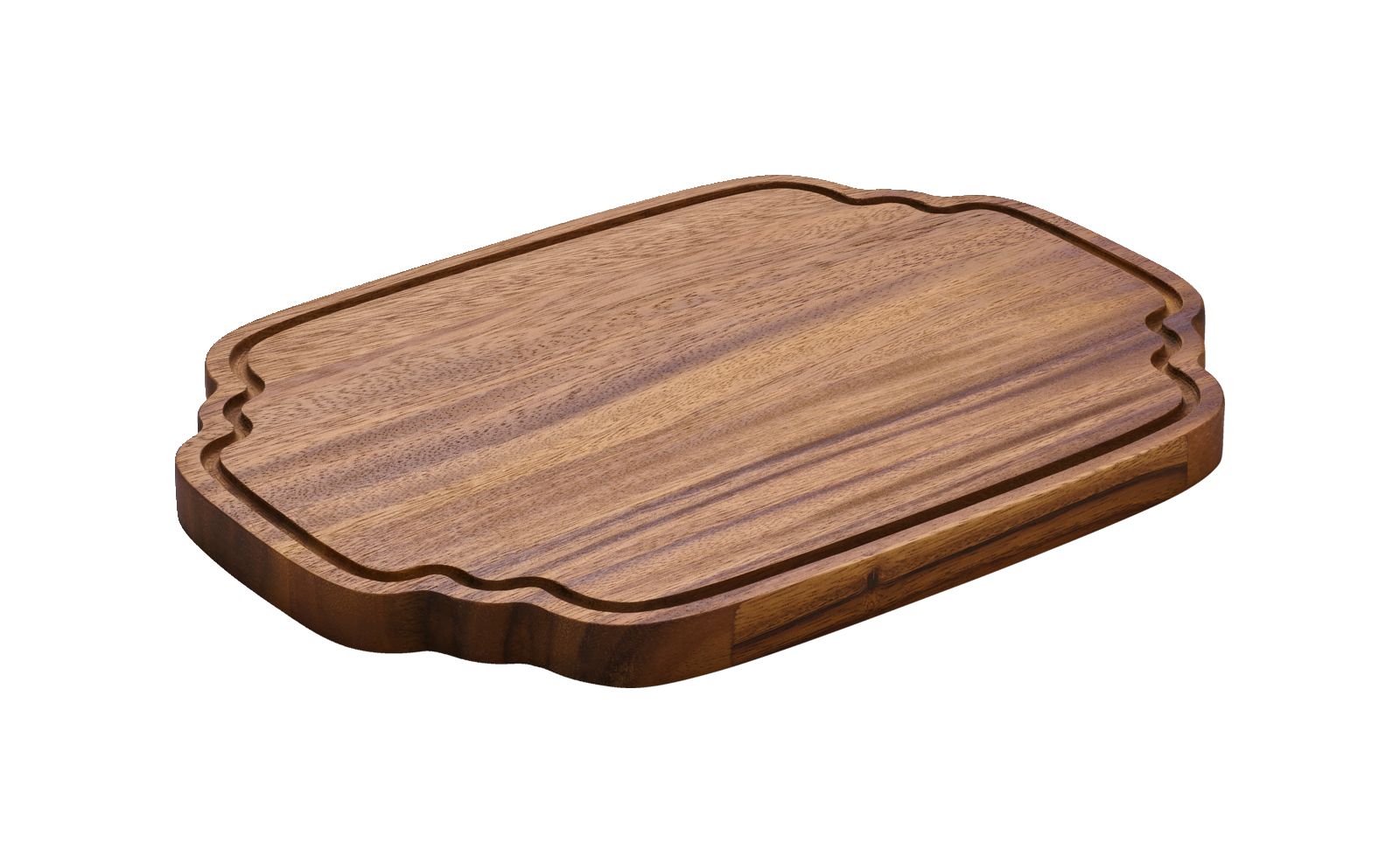 Servierbrett rechteckig mit Rillen 33x24cm Wood Holz Servierbrett rechteckig mit Rillen 33x24cm Wood Holz