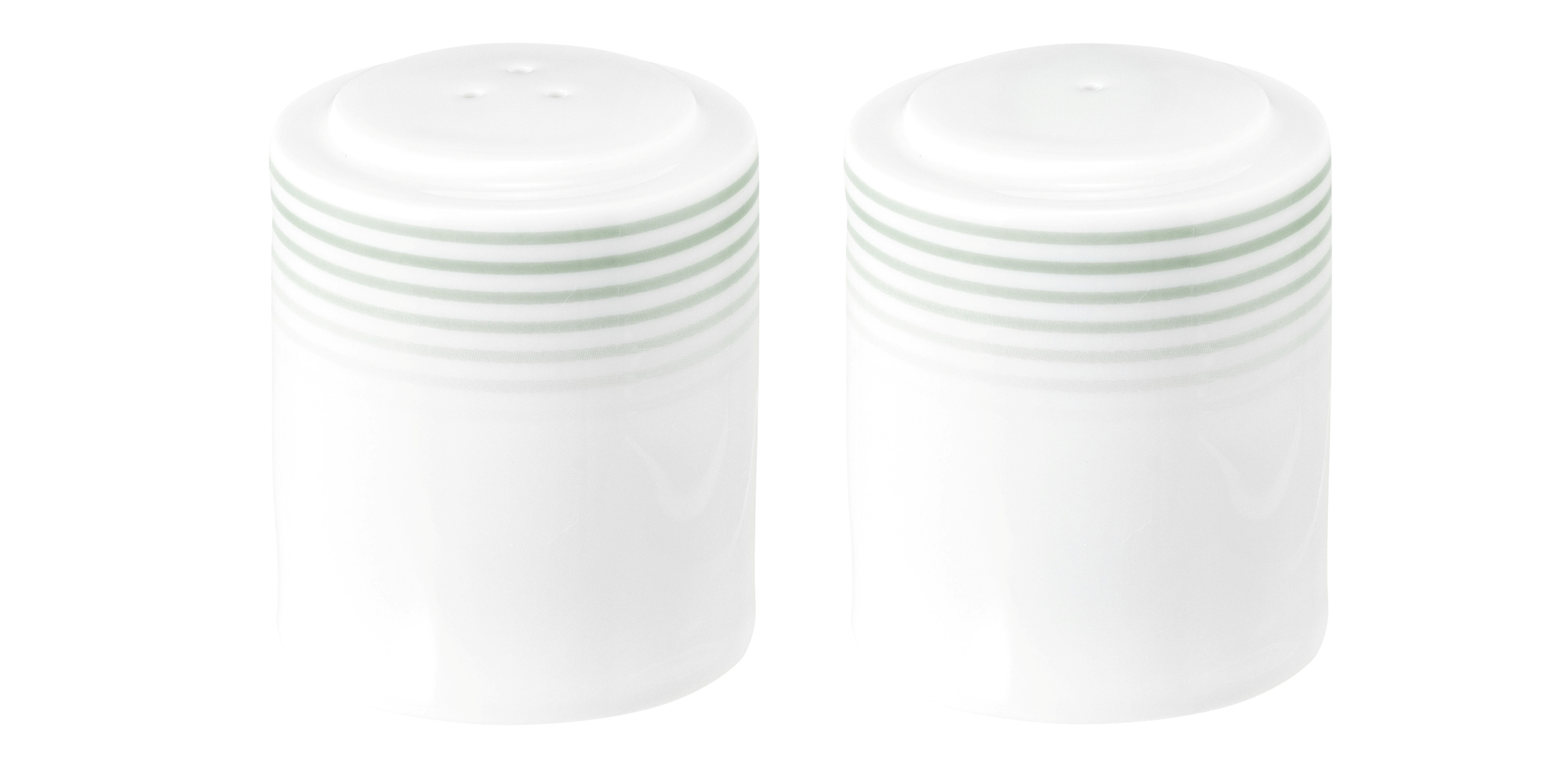 Garnitur rund Salz und Pfeffer (glatt) BLUES salbeigrün Garnitur rund Salz und Pfeffer (glatt) BLUES salbeigrün