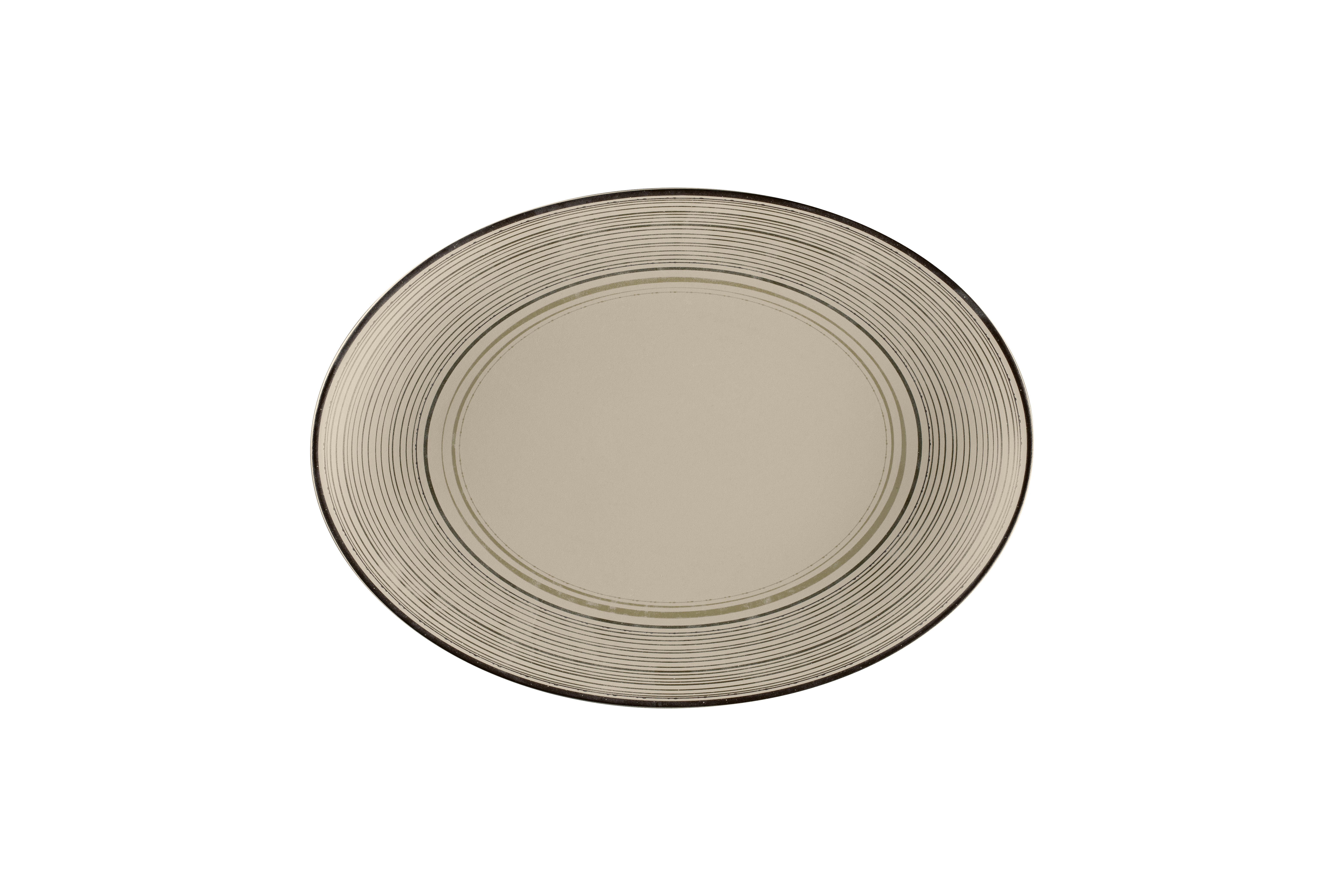 Platte oval 32x23x3,2cm ARGILA LARISSA decorated grey Platte oval 32x23x3,2cm ARGILA LARISSA decorated grey