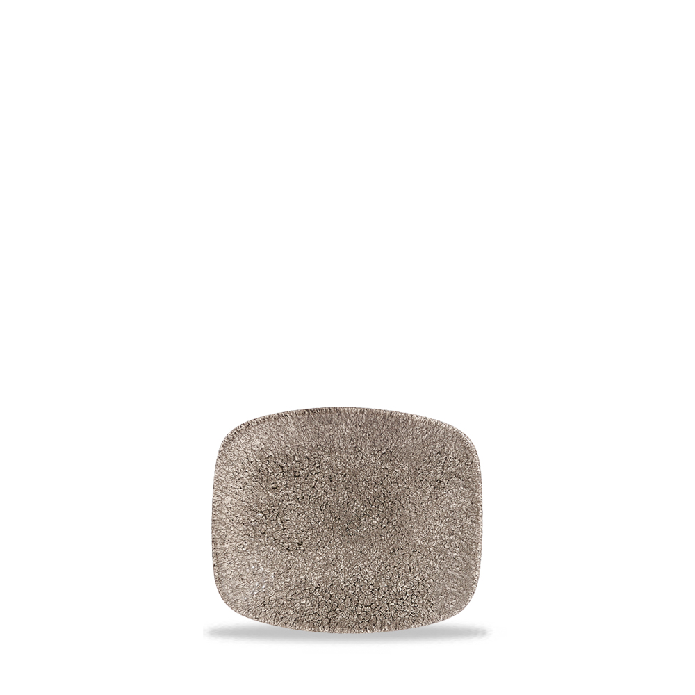 Platte Chefs eckig 15,4x12,6cm RAKU Quartz black