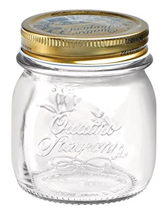 128762 Einmachglas 150ml mit Deckel QUATTRO STAGIONI