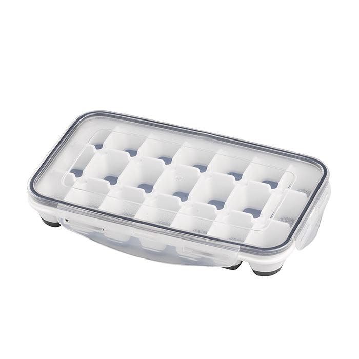 162194 2 Stück Eiswürfelform 25x15cm 21 je 21 Eiswürfelmit Deckel