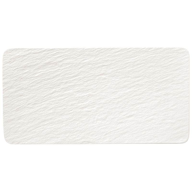 Platte rechteckig 35x18x1,5cm THE ROCK White Glacier Platte rechteckig 35x18x1,5cm THE ROCK White Glacier