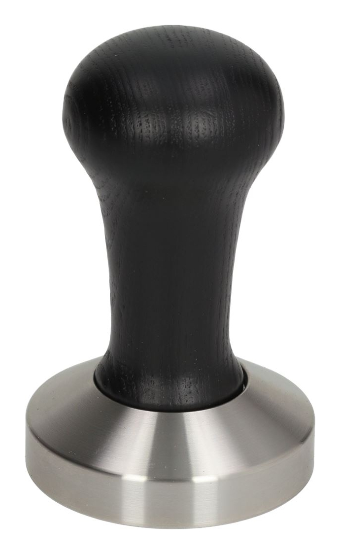 Tamper 58mm Holz schwarz 18/10 Flat-Piatta