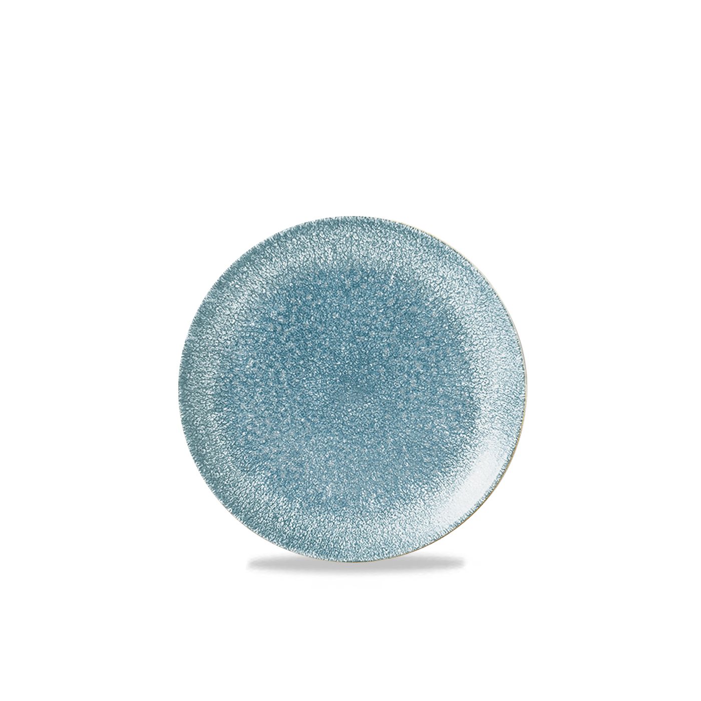 43675 Teller flach coup 16,5cm RAKU topaz blue