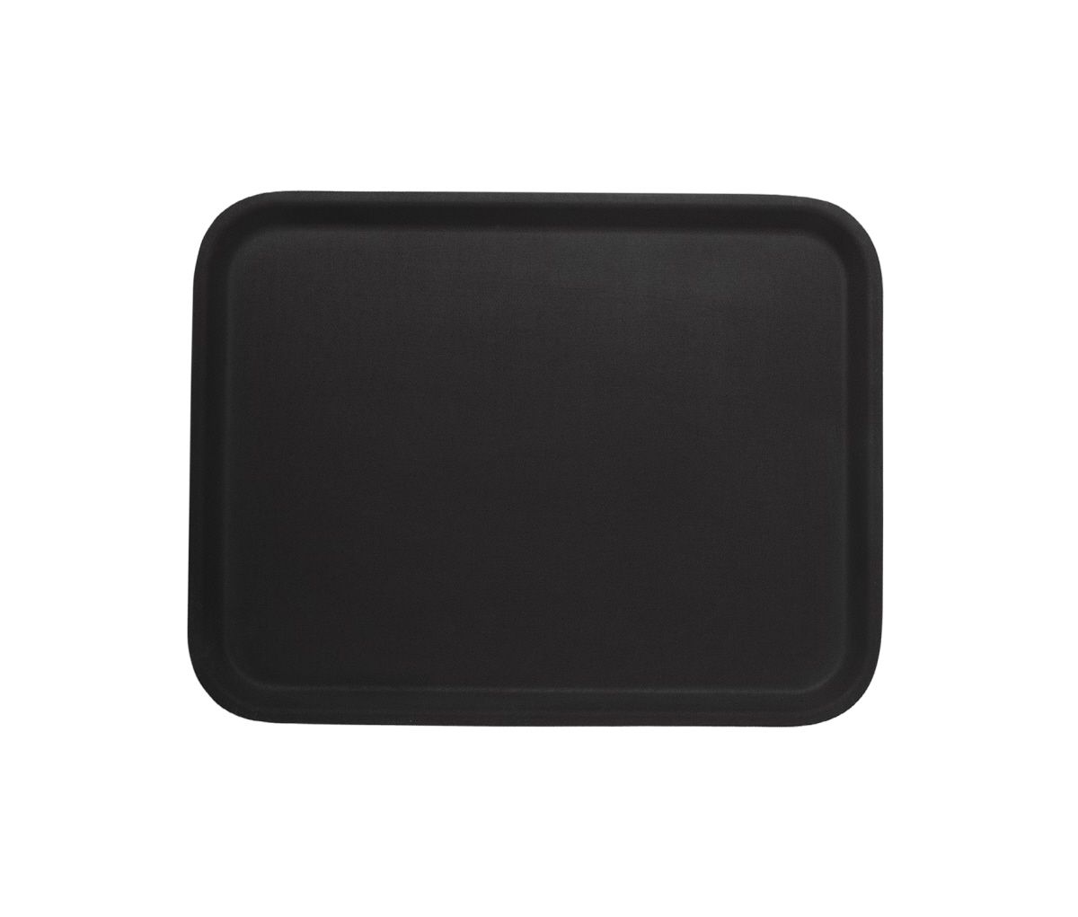 Tablett rechteckig rutschfest 61x43x1,6cm schwarz