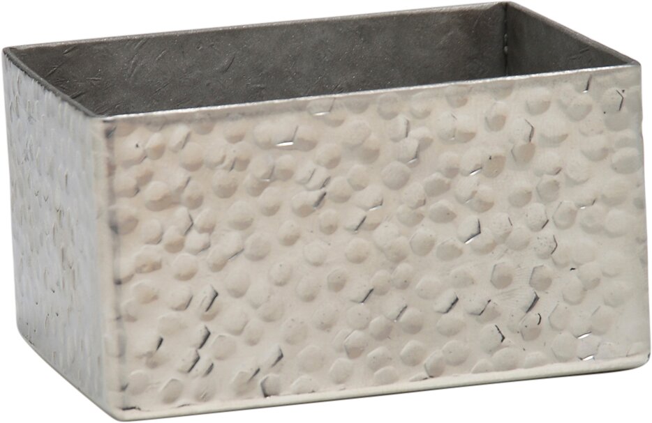 163162 Zuckertütenhalter Edelstahl gehämmert ACCESSORIES