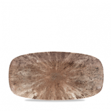 Platte eckig 29,8x15,3cm STONE zircon brown