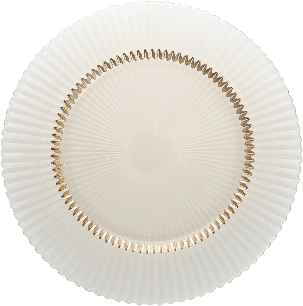 Glasteller flach 21,5cm ARCHIE goldorange
