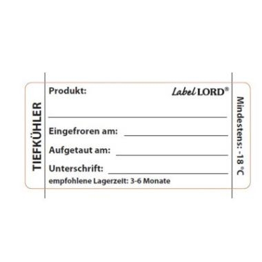 250 Stück LabelLord Etiketten TIEFKÜHLER