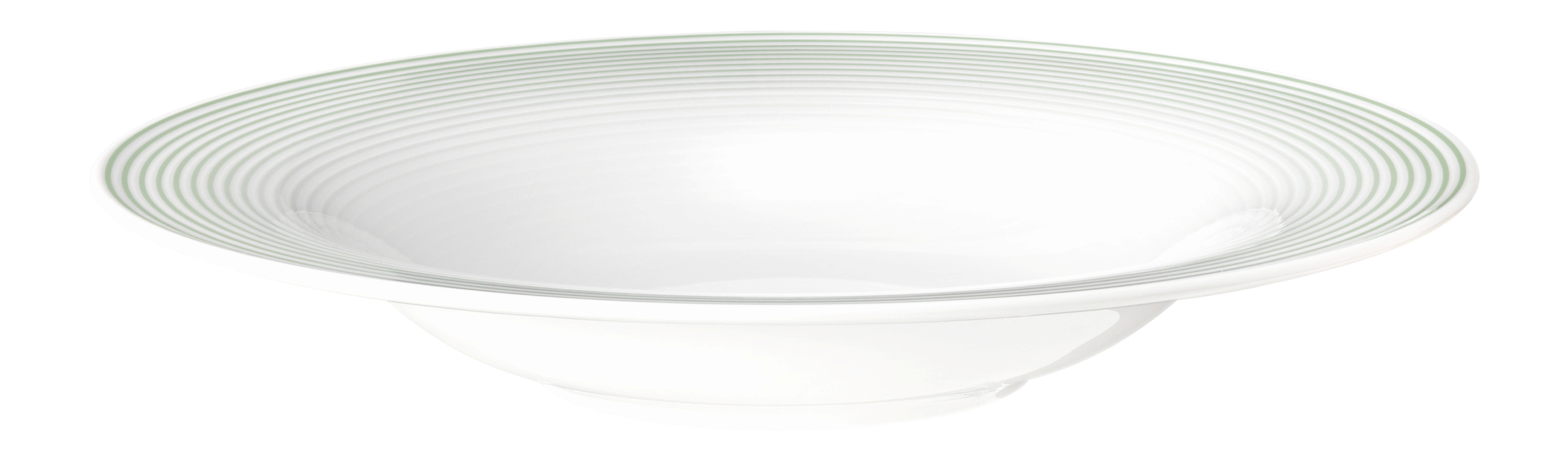 Pastateller rund mit Relief tief 27cm BLUES salbeigrün