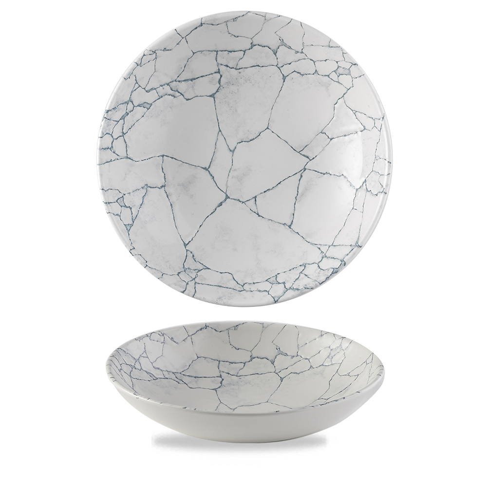 155309 Teller tief coup 24,8cm STUDIO PRINTS KINTSUGI Pearl Grey