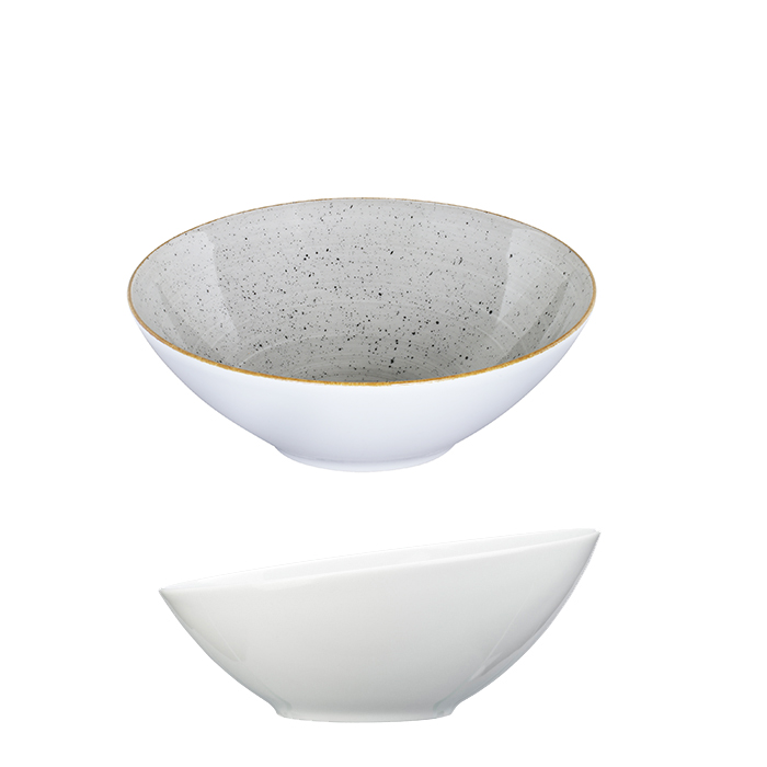 139801-2 Schrägschale 23,5cm CLASSIC dusty grey