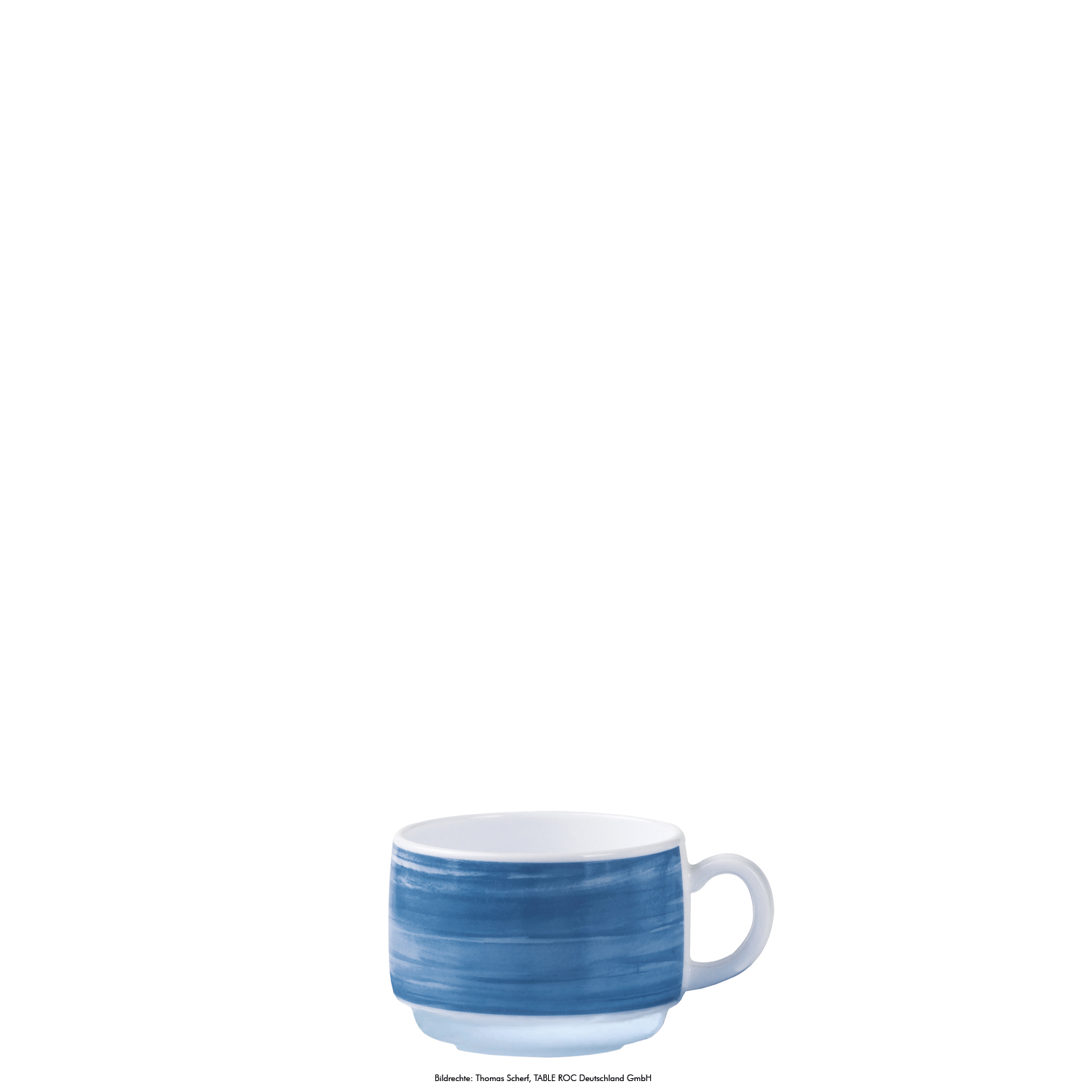 Kaffeetasse 0,19l stapelbar BRUSH BLUE JEAN