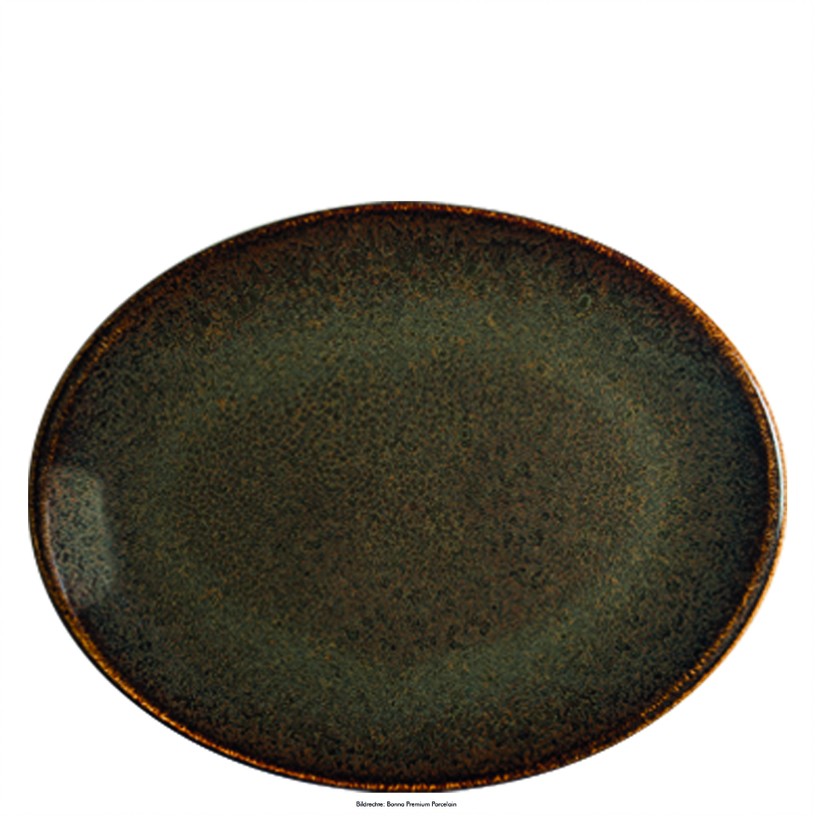 Platte oval 31 x 24cm ORE TIERRA MOOVE