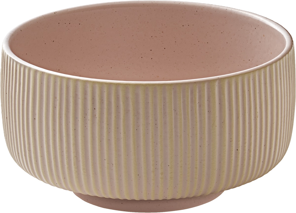 Schale rund 15cm 0,88l NARA RELIEF rosé