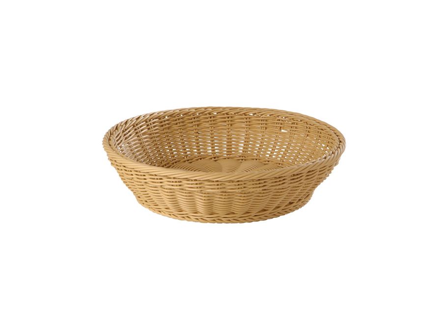 19124 Korb rund D:37cm H:9cm PROFI LINE beige