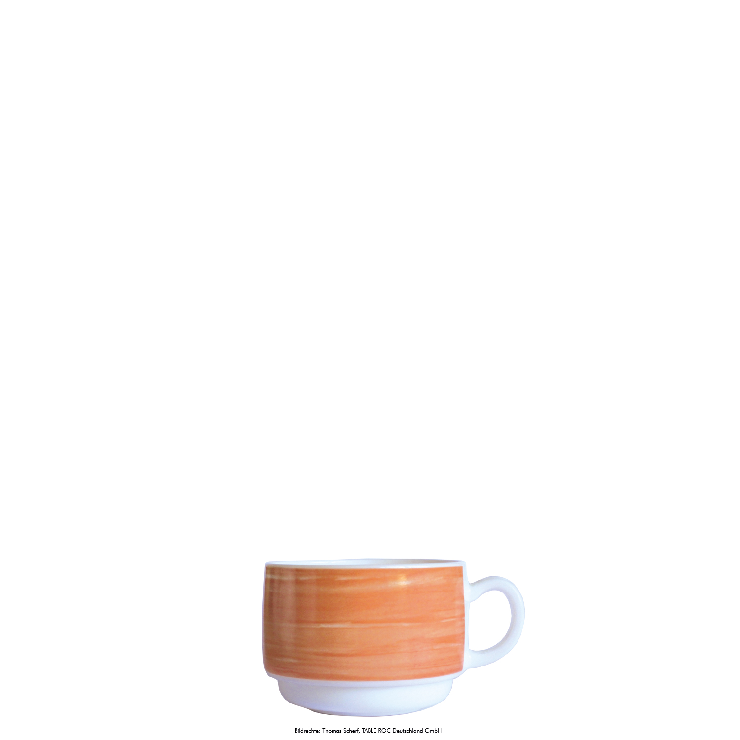 Kaffeetasse 0,19l stapelbar BRUSH ORANGE