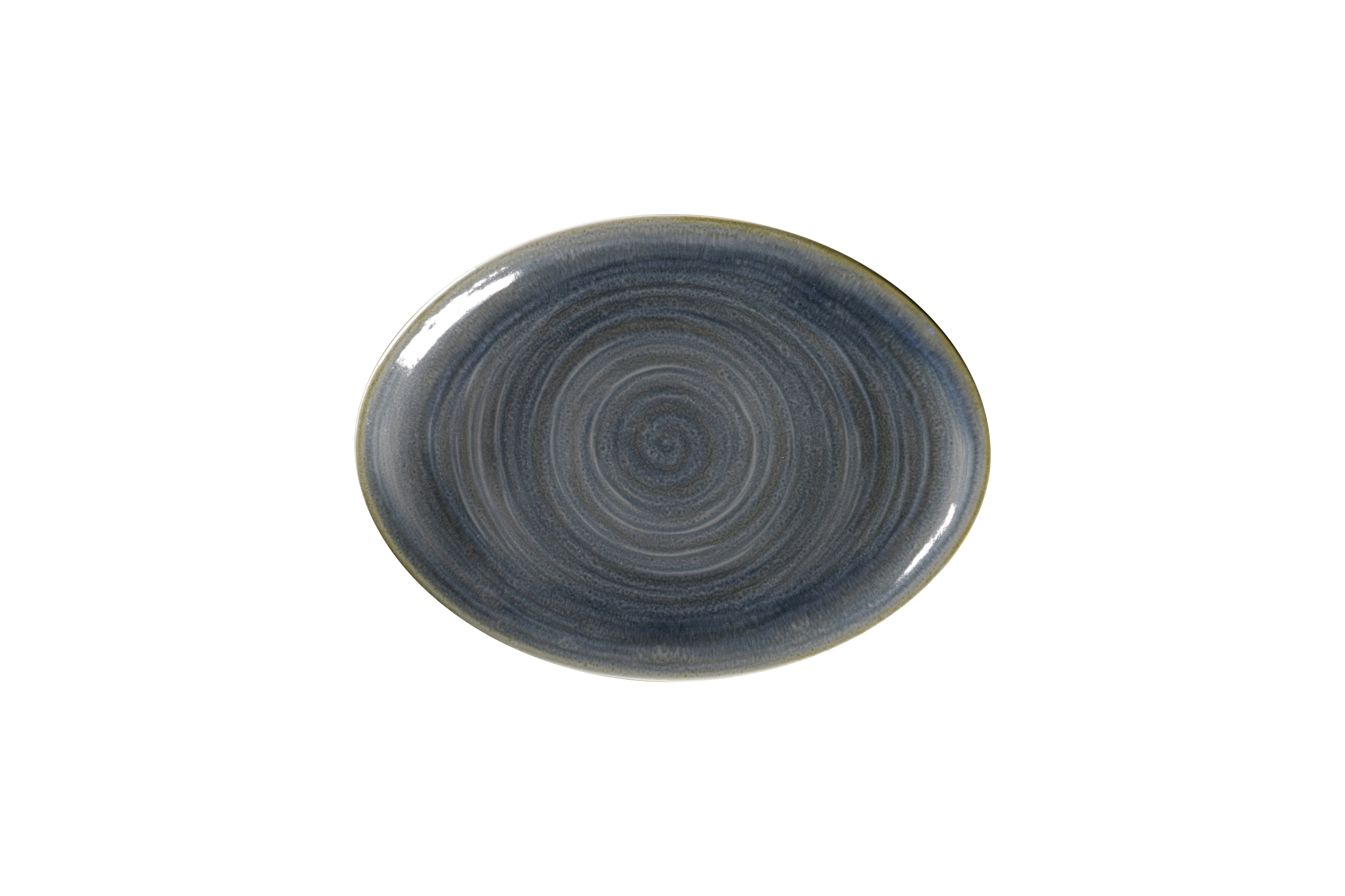 Platte oval 26x19cm RAKSTONE SPOT jade blue