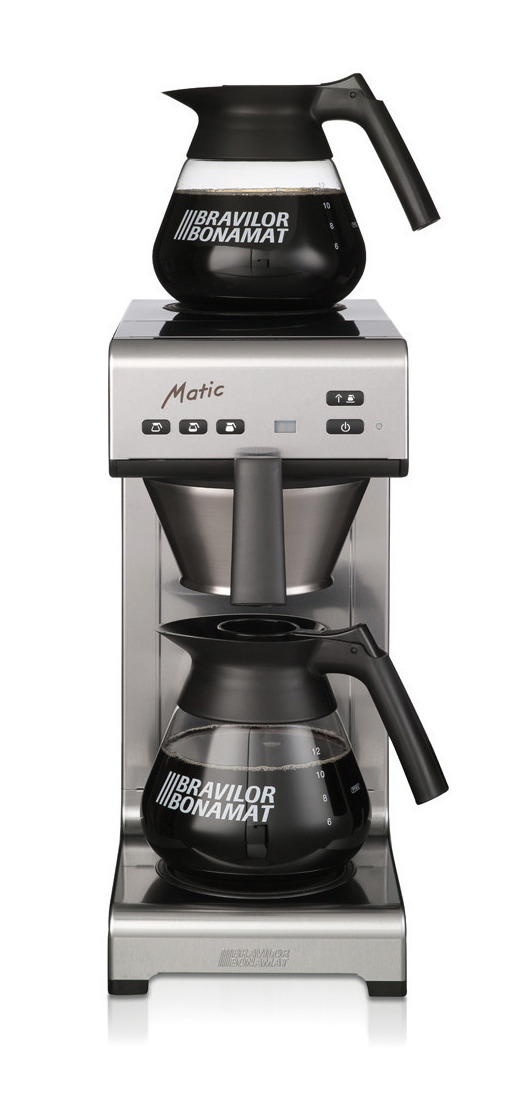 Kaffee-/Teemaschine MATIC mit 1 Brühsystem und 2 Warmhalteplatten