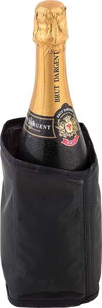 Kühlmanschette Ø11cm H:18cm CHAMPAGNE schwarz Kühlmanschette Ø11cm H:18cm CHAMPAGNE schwarz
